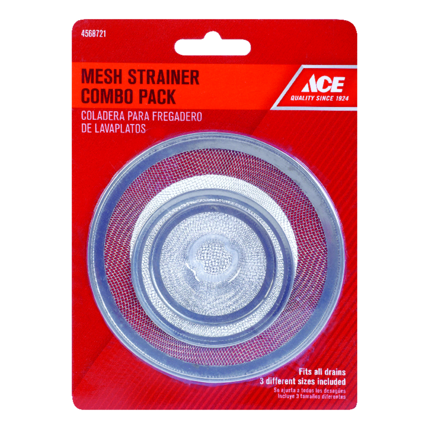Ace Snap-In 3 Prong Snap In Strainer 1-5/8" 40295